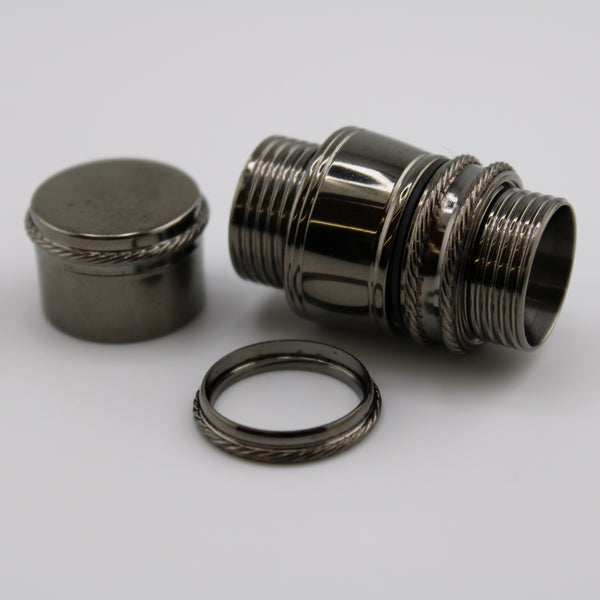 Snake Brand .640" down-locking reel seat in black nickel  PFF-568