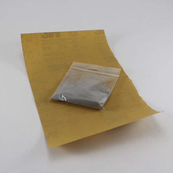 Rotten stone polishing compound & sandpaper (bamboo rod restoration)