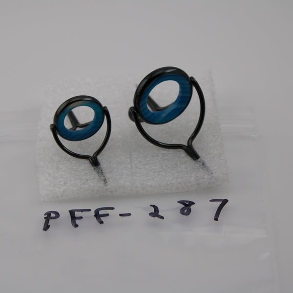 Matching 16mm &20mm agate guides  black nickel frames PFF-287