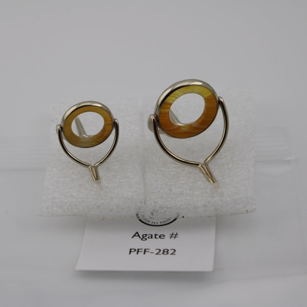 Matching 16mm &20mm agate guides  chrome frames PFF-282