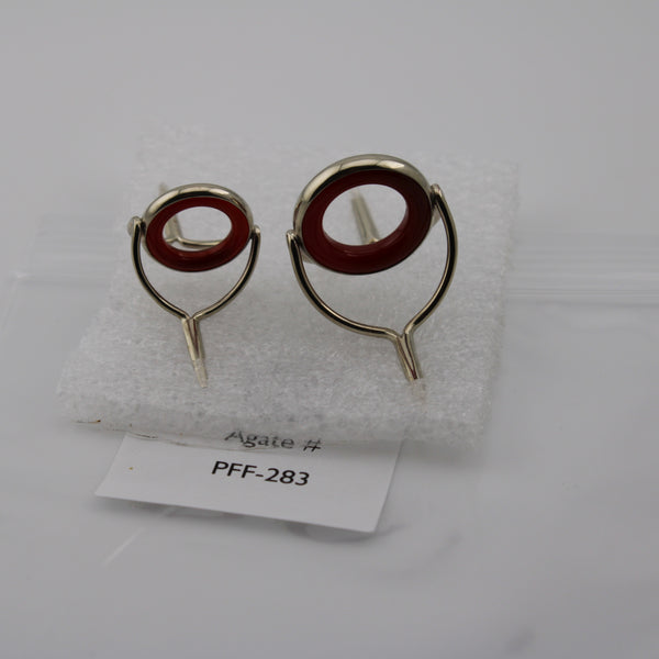 Matching 16mm &20mm agate guides  chrome frames PFF-283