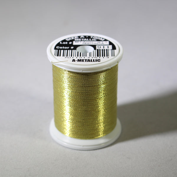 Fuji True Gold 911 metallic thread (Size A 100m spool)