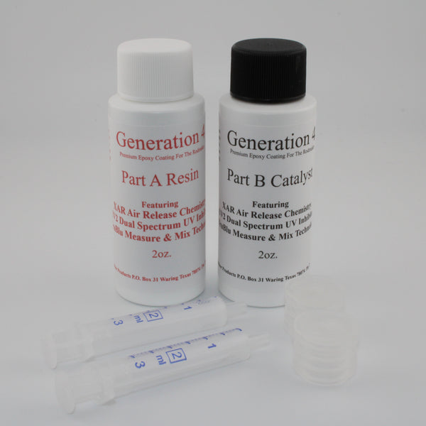 Generation 4 (high build) Wrap Finish (4oz. kit) with syringes and self-sealing inserts