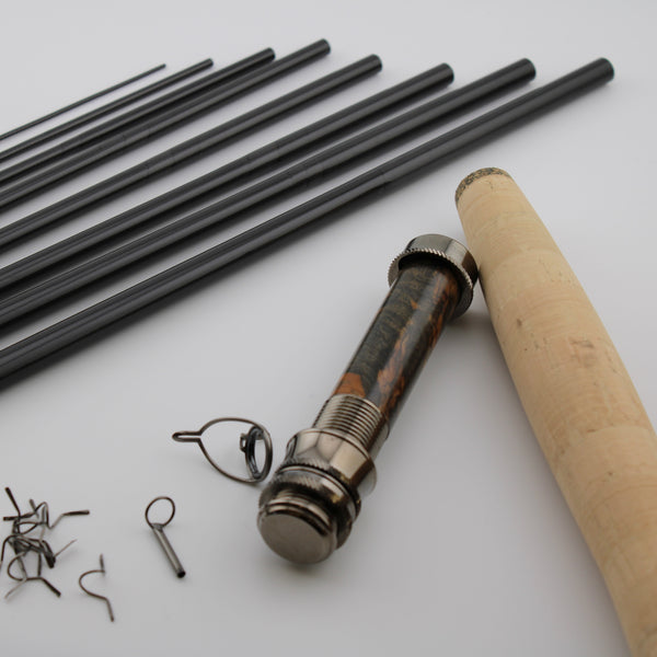 11' 2/3wt. eight piece nymph (natural carbon) rod kit