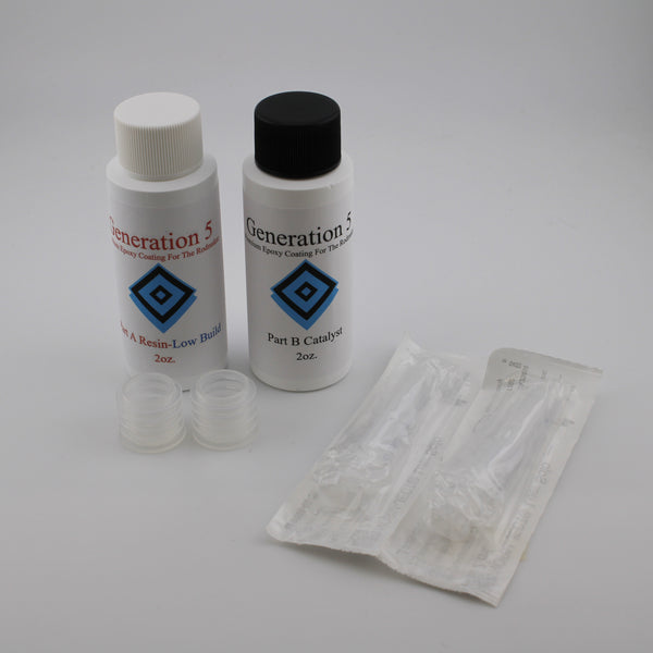Generation 5 Lite (low build) Wrap Finish (4oz. kit) with syringes and self-sealing inserts
