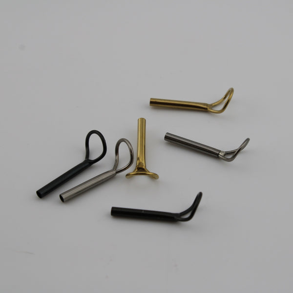 Teardrop large loop tip tops in chrome, gold, and black