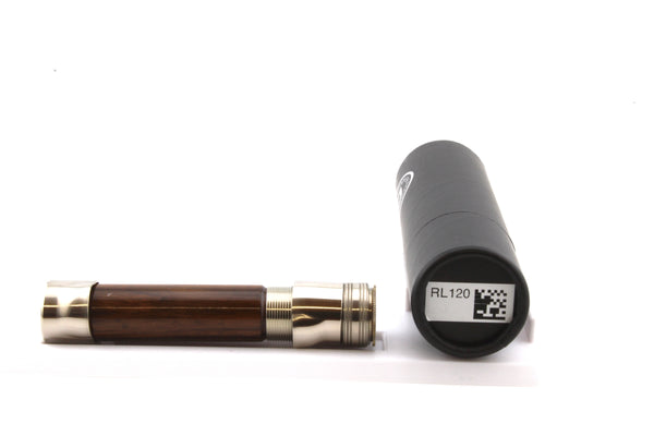 Cove Threaded Barrel Down-Locking Reel Seat – U.S. Made 18% Nickel Silver  RL-120. (Walnut)