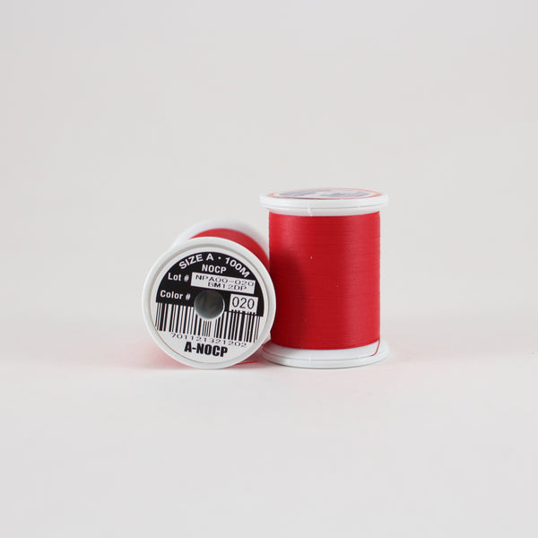 Fuji Ultra Poly NOCP rod wrapping thread in Candy Apple Red #020 (Size A 100m spool)