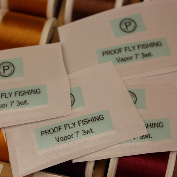 Custom Fly Rod label