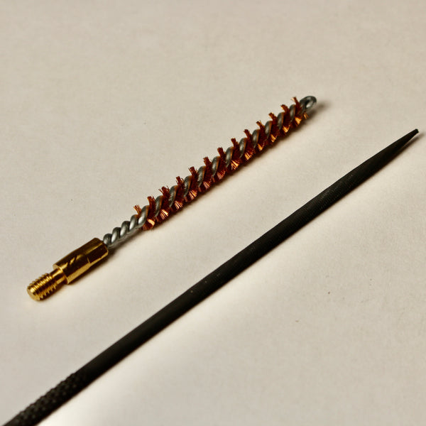 Round jeweler's file and bore brush